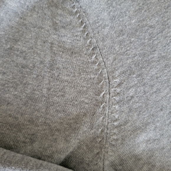 Northern Reflections grey 100% cotton knit crew neck sweater - Picture 4 of 6